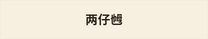 两仔乸粤语什么意思、例句及详细解释